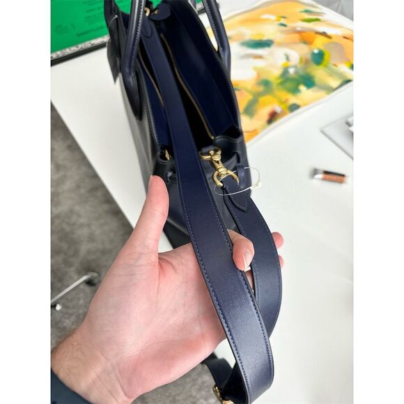 Coach Empire Carryall 40 Satchel Dark Navy Large Women's Bag - Picture 5 of 14